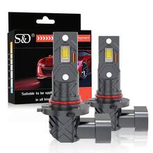 S&D 20000流明 H11 LED 灯 Canbus 9005 HB3 9006 HB4 LED 汽车前照灯灯泡超亮 6500K 12V 雾灯