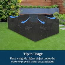 1 Piece Of Black Furniture Cover, Made Of Oxford Fabric, Durable And Rainproof, Suitable For Outdoor Courtyards And Indoor Furniture Dust Covers, Making Furniture Cleaner And Tidier. Garden Furniture Protection: Oxford Fabric, Sun Resistant Sofa Cover, Durable Outdoor Furniture Cover, Garden Furniture Protection Fabric, Sun Resistant Sofa Cover