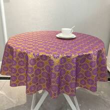 Kitchen Tablecloth - Plum Blossom Purple - View 3