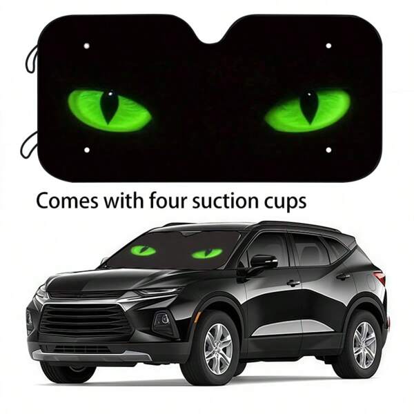 قطعة واحدة من واقي الشمس للزجاج الأمامي للسيارة، ستارة حماية من الأشعة فوق البنفسجية لنافذة السيارة الأمامية، تحافظ على برودة الداخل