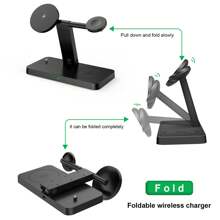 Estación de carga magnética de 15W, 4 en 1, cargador inalámbrico compatible con iPhone 16, 15, 14, 13, 12 Pro/Max/Mini/Plus, compatible con Apple Watch 10/9/8/7/6/SE/5/4/Ultra, compatible con Pro 4/3/2