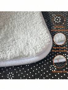 1件装豪华黑桃A扑克图案门垫，仿羊毛吸水加厚简约设计浴室垫，淋浴房创意地毯，可水洗涤纶室内地毯，防滑绒面装饰垫，适用于客厅、卧室、厨房、洗衣房、办公室、入口或地板，适合春秋季装饰，秋季、冬季厨房地毯 - 彩色 - 查看 4