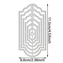 Carbon Steel Metal Cutting Dies, Tag Cutting Template DIY Paper Card Craft Tool For Cutting Thin Materials, Greeting Card Craft Decoration, Embossing, Home Decor Projects