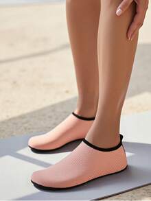 Leisfit Women's Ultra Light Beach/Water Shoes, Non Slip Snorkeling Barefoot Flexible Swimming Shoes, Adult Water Sandals - Soft And Waterproof, Suitable For Professional Non Slip Water Shoes And Indoor/Outdoor Sports Shoes For Beach, Swimming, Diving And Snorkeling - Pink - View 5