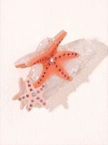 1 件儿童甜蜜海洋系列创意发夹，发饰 - 彩色 - 查看 7