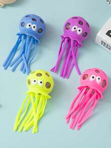 1-3 件/包随机颜色章鱼软挤压球、海洋动物挤压玩具、水珠减压球、适合教室、青少年和儿童缓解焦虑的坐立不安玩具
