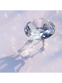 1 pieza Pisapapeles de cristal de diamante K9, decoración de gemas para boda, hogar, oficina, regalo de cumpleaños, adecuado para mujeres, familia, amigos (transparente)