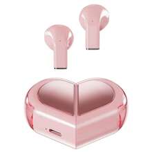 Newly Designed Rotatable Heart Shaped Wireless Bluetooth Earphones, Cute Compact Stereo Low Power Consumption Compatible With Huawei, OPPO, Apple Devices - one-size - View 7