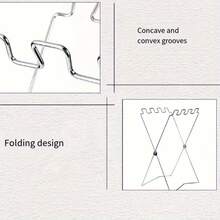 折叠式垃圾架，适用于露营和户外活动，便携式折叠式垃圾架，烧烤露营垃圾架 - 彩色 - 查看 3