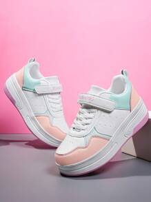 时尚新款儿童拼色带轮运动鞋，可拆卸低帮休闲溜冰鞋，适合运动，男孩和女孩 - 白色 - 查看 5