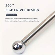 45英寸重型伸缩锤，伸缩加厚旗杆手摇旗杆，不锈钢伸缩指针手指阅读棒伸缩工具扣，适用于家庭检查和自卫 - 不锈钢材质，长度可调，握感舒适 蓝色