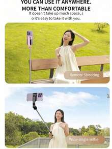 Selfiestick & Tripod Head - Black - View 4