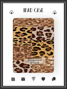Classic Leopard Print IPad Case, Tri-Fold With Pencil Holder, Auto Sleep & Lightweight, Affordable Gift, Fit For IPad Mini 4/5 (7.9") / PRO/Air 3 (10.5") - Brown - View 7