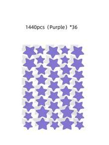 1120/840/560/280 Pcs Star Stickers, Back To School,Halloween & Christmas Decoration Stickers, Colorful Five-Pointed Star Stickers For Party, Holiday Photo Decoration, Face Decor Stickers (1 Sheet Per Color), For Decoration Only (Not For Makeup)2000/1400/160/80/40
