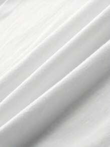 Short Sleeve Round Neck T-Shirt With Cartoon Image Printed On It, Casual And Fashionable Short Sleeve T-Shirt, Micro Elastic, Non-See-Through, Easy To Care For Material, Ideal Daily Wear, Ladies T-Shirt - 白色 - 查看 4