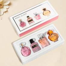 LZJV 3/4Piece Perfume Long-Lasting Fragrance Box Is Convenient For Women/Men To Carry, High-Quality Perfume With Better And Longer-Lasting Fragrance, Reverse Encounter Heart Language Women's/Men Perfume Set, Perfume Gift Box - Women cherish 4pcs - 查看 6