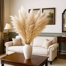 16PCS 40 Inch Fluffy Dried Pampas Grass Decor, Tall Ige Artcial Plants Boho Decor For Floor Vase Droom S Baby Shower Farmhouse Decoration