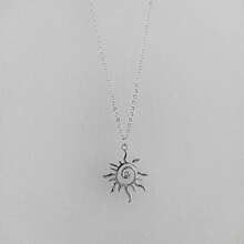 1pc Minimalist Geometric Asymmetrical Personalized Metal Texture Necklace For Women - Gold - View 6