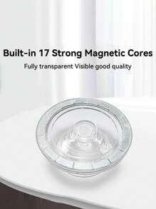 Transparent Magnetic Bracket, Simple And Stylish Design, Both Beautiful And Practical, Airbag Bracket, Strong Magnetization, Not Easy To Fall Off, Allowing You To Use Your Phone More Safely