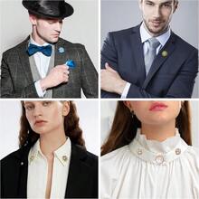 6/12 对蝴蝶手拿包领带夹背面替换别针，带 8 毫米长 4 毫米宽空白别针，适用于工艺品制作 - 彩色 - 查看 5