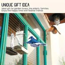 Bird Feeder Birds House For Outdoor, Window Bird Feeder With Strong Suction Cups For Wild Birds, Cardinal, Bluebird Clear Bird Feeder Acrylic Transparent Bird Food Container Outdoor Hanging Bird Feeding Station For Indoor Outdoor Garden - 無色 - 查看 8