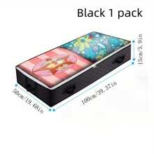 1 pieza Bolsa de almacenamiento debajo de la cama, organizador de ropa plegable con ventana transparente, contenedor de gran capacidad, asa reforzada, organizador con cremallera, hecho de tela no tejida para ropa de cama, mantas - disponible en diferentes tamaños