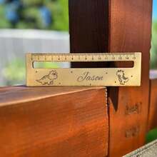 Personalisierter hölzerner Leser-Set mit Laser-Gravur, Leseunterstützung mit Lineal für Legasthenie und ADHS, Schülerlineal, hölzerner Leseführer, Rückkehr zur Schule, Klassenzimmer Zubehör, Einschreibungsgeschenkideen