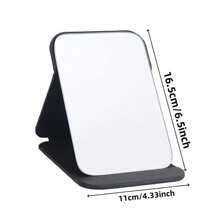 1pc Indoor Simple Makeup Mirror Portable Folding Desktop Makeup Mirror Office Desktop Home 3D Mirror Adjustable Desktop Makeup Mirror Dormitory Makeup Mirror Suitable For Office, Indoor, Bathroom, Dormitory, Outdoor Portable Makeup Mirror