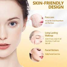 90片硅胶抗皱贴，适用于额头和笑纹，无香料，无酒精，无需电源或电池，适合所有肤质的护肤解决方案，男女通用 - 彩色 - 查看 4