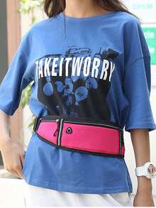 运动腰包，休闲旅行多功能腰带，户外防水隐形新款迷你腰包，轻便斜挎包 - 彩色 - 查看 3