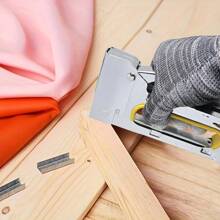 1 pieza Grapadora manual de uso pesado, grapadora para tapicería, de metal, con quitagrapas y 2000/1000 grapas, apta para grapas T50 (4/25-3/8 pulgadas)/JT21, adecuada para manualidades, tela, bricolaje, carpintería, muebles