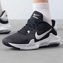 Nike Zapatillas de baloncesto Air Max Impact 4 Comfort Cushioning de caña baja para hombre - Negro - Ver 7