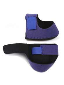 1/2 Pairs Of Gel Heel Protector Adjustable Foot Warmer Soft Breathable Heel Pad Hook And Loop Heel Cover High Fitting Fitness Supplies - Multicolor - View 8