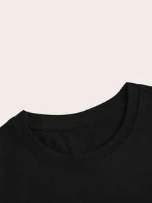 休闲趣味T恤 | 日常穿着 | 爱好爱好者 | 门铃窃贼幽默印花 | 柔软透气面料 | 男女通用黑色 - 黑色 - 查看 3