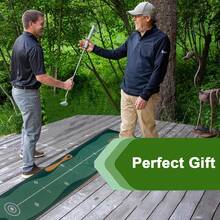 Golf Putting Mat Indoor & Outdoor Professional Practice Putting Green Mat With Distance Marker Anti Slip Backing Golf Accessories Portable Training Matt - Green - View 8