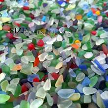 100/200/300 克磨砂海玻璃碎片 - 非常适合 DIY 手工珠宝、手绘、花瓶填充物、海滩婚礼和派对装饰、水族馆氛围等！