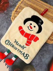 Juego de toallas de mano colgantes navideñas para decoración, secado, limpieza, cocina y hornear, como regalo de inauguración de casa para la cocina, que incluye Papá Noel, renos, muñeco de nieve y árbol de Navidad.