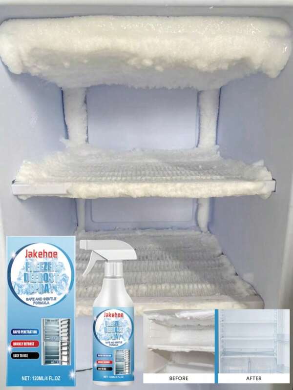 jakehoe Multipurpose Deicing Spray For Home Use - Freezer, Ice Maker, Car Windows, Faucets. Random New Or Old Version Sent.