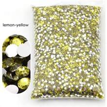 Non Hot Fix Rhinestones 2mm-6mm Silver Bottom Round Resin Flatback Crystal Rhinestone DIY Nail Art Jewelry Garment Decorations