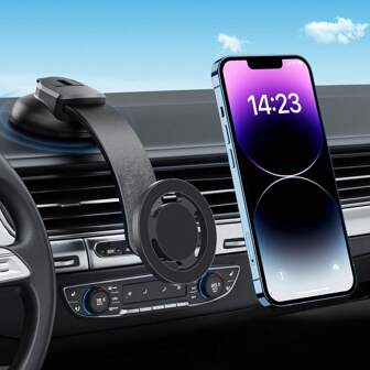 Support magnétique universel pour téléphone de voiture, support de fixation magnétique pour aération pour téléphone portable et tablette, convient pour l'aération de la voiture