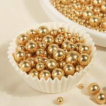 85g Cake Decoration White Pearl Ball, Mixed Size Of 0.2/0.4/0.6/0.8cm/Size, White Pearl Ball, Cake Lollipop, Ice Cream, Candy, Chocolate Biscuit DIY Decoration Supplies, Suitable For Weddings, Birthdays And Parties - White - View 7