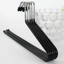10pcs Non-Slip Pants/Jeans Hangers - Space Saving Open Design Clothing Racks - Sturdy Metal Pant Hangers - Multicolor - View 6