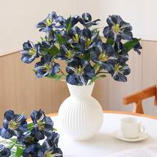 Simulated 9 Heads Tulip, Simulated Flower, Living Room Dining Table Decoration, Wedding Floral, Silk Fabric, Fake Bouquet