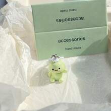 5/10个可爱卡通3D乌龟钥匙扣，趣味少女包包挂饰，汽车、老师、朋友、姐妹礼物创意 - 彩色 - 查看 8