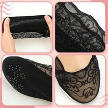 10 Pairs Lace Ankle Socks Women's Lace No Show Socks Ruffle Low Cut Non Slip Casual For Summer Women Low Cut - as pic - View 3