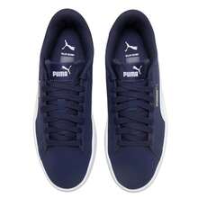 Puma Smash 3.0 Buck Low-Top Shock-Absorbing Sneakers, Casual Commuting Shoes, 392336-03 - Navy Blue-puma White-gold - View 4