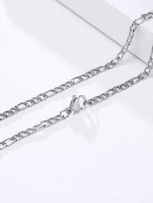 1 件不锈钢防水不褪色费加罗链项链，适合男女日常佩戴 - chain - 查看 5