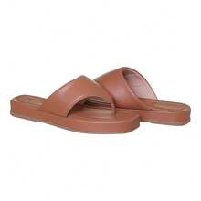 Women's Papete Flip Flop With Delta Wing Flatform - Rust Brown - View 3