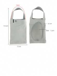 2 件足弓支撑绷带尼龙鞋垫足垫，男女通用足底筋膜炎袜子 - 灰色 - 查看 7