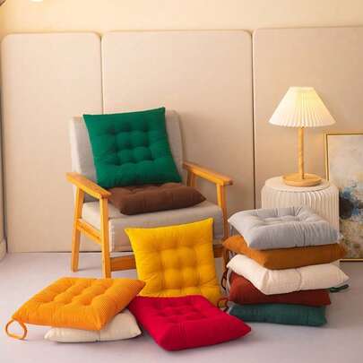 1 件加厚椅垫座垫家居装饰枕头冥想垫抱枕办公椅垫地板垫